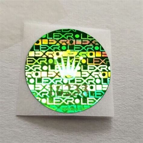 rolex sticker for sale|Rolex holographic sticker.